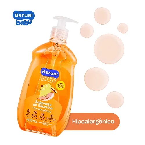 Sabonete Líquido Infantil Baruel Baby Glicerina 400ml