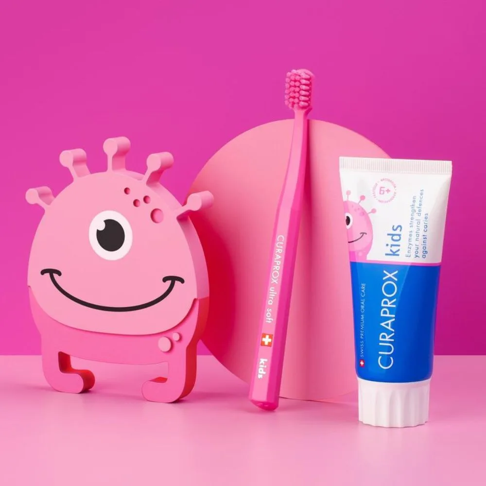 Creme Dental Infantil Curaprox Kids com Flúor de 0 a 6 anos Sabor Melancia 60ml