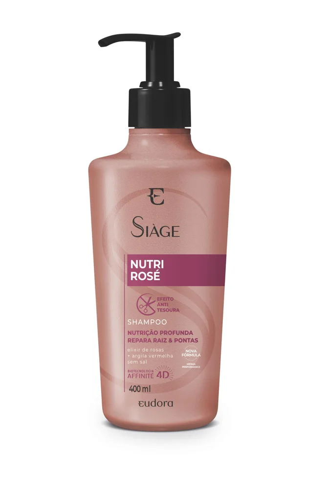 Shampoo Eudora Siàge Nutri Rosé 400ml