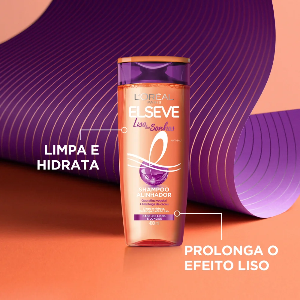 Shampoo Elseve Liso dos Sonhos Alinhador 400ml