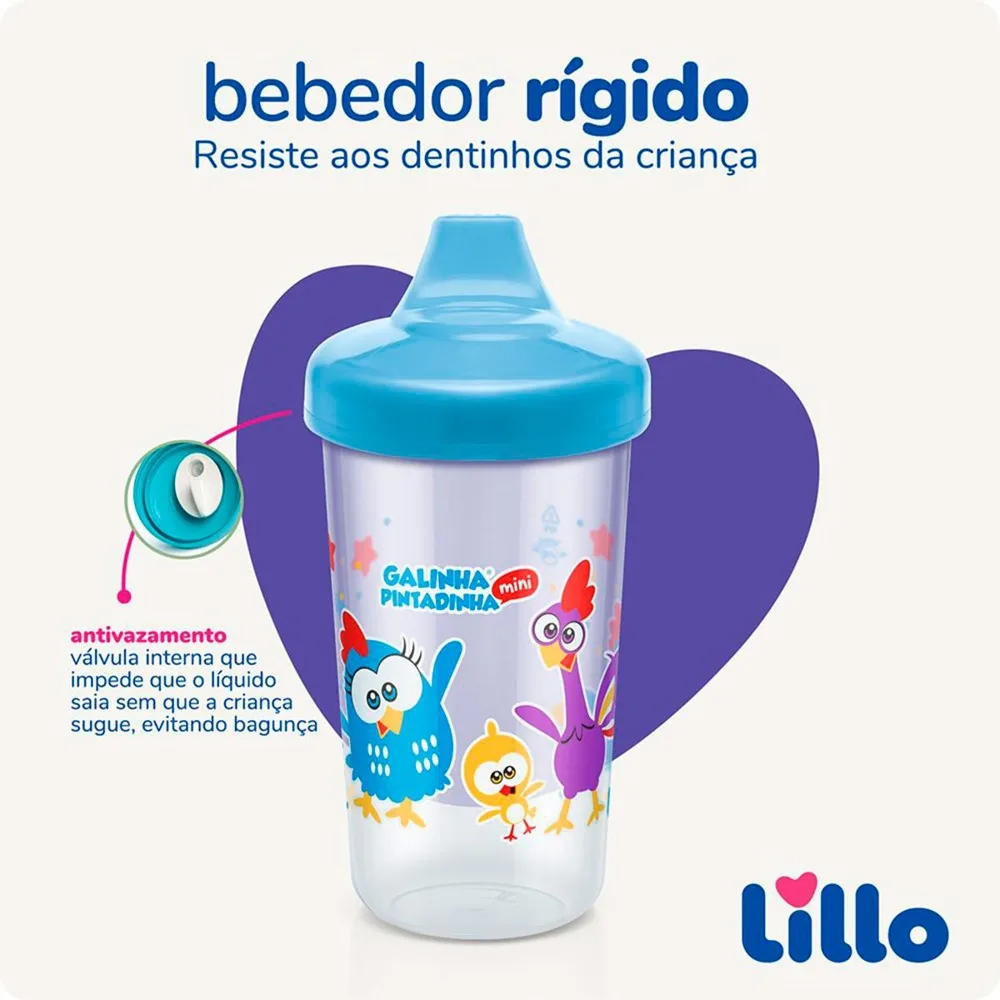 Copo Lillo Antivazamento Galinha Pintadinha 12+ Meses Max 320ml