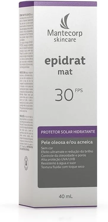 Protetor Solar Facial Epidrat Mat FPS30 Acabamento Matte 40ml
