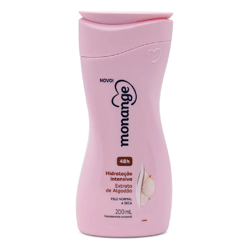 Loção Corporal Monange Hidratação Intensiva com Extrato de Algodão 200ml
