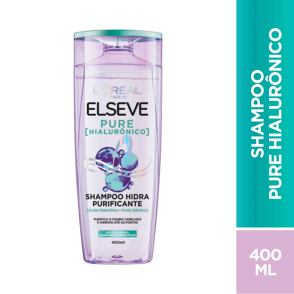 Shampoo Elseve Pure Hialurônico Hidra Purificante 400ml