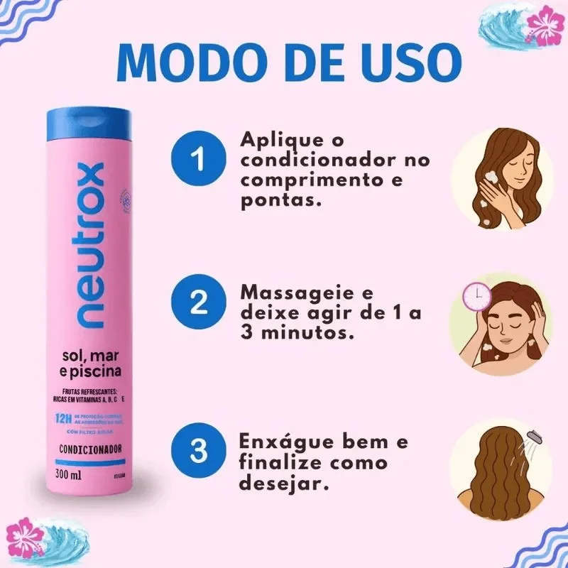 Condicionador Neutrox Sol, Mar e Piscina 300ml