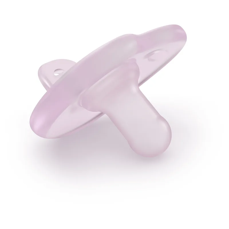 Chupeta Philips Avent Soothie Heart de 0 a 3 meses Flexível Silicone Rosa 2 Unidades