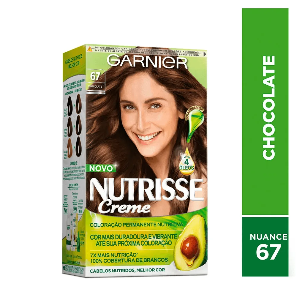 Coloração Nutrisse creme 67 Chocolate Paloma