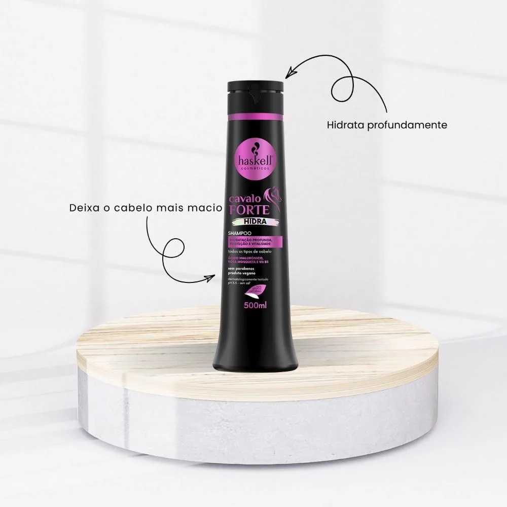 Haskell Cavalo Forte Hidra - Shampoo Hidratação e Força - 500ml