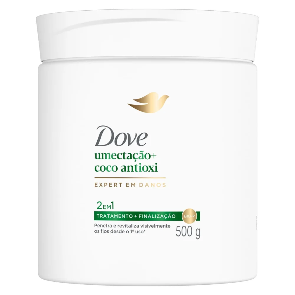 Máscara Capilar Dove 2 em 1 Umectação + Coco Antioxi 500g
