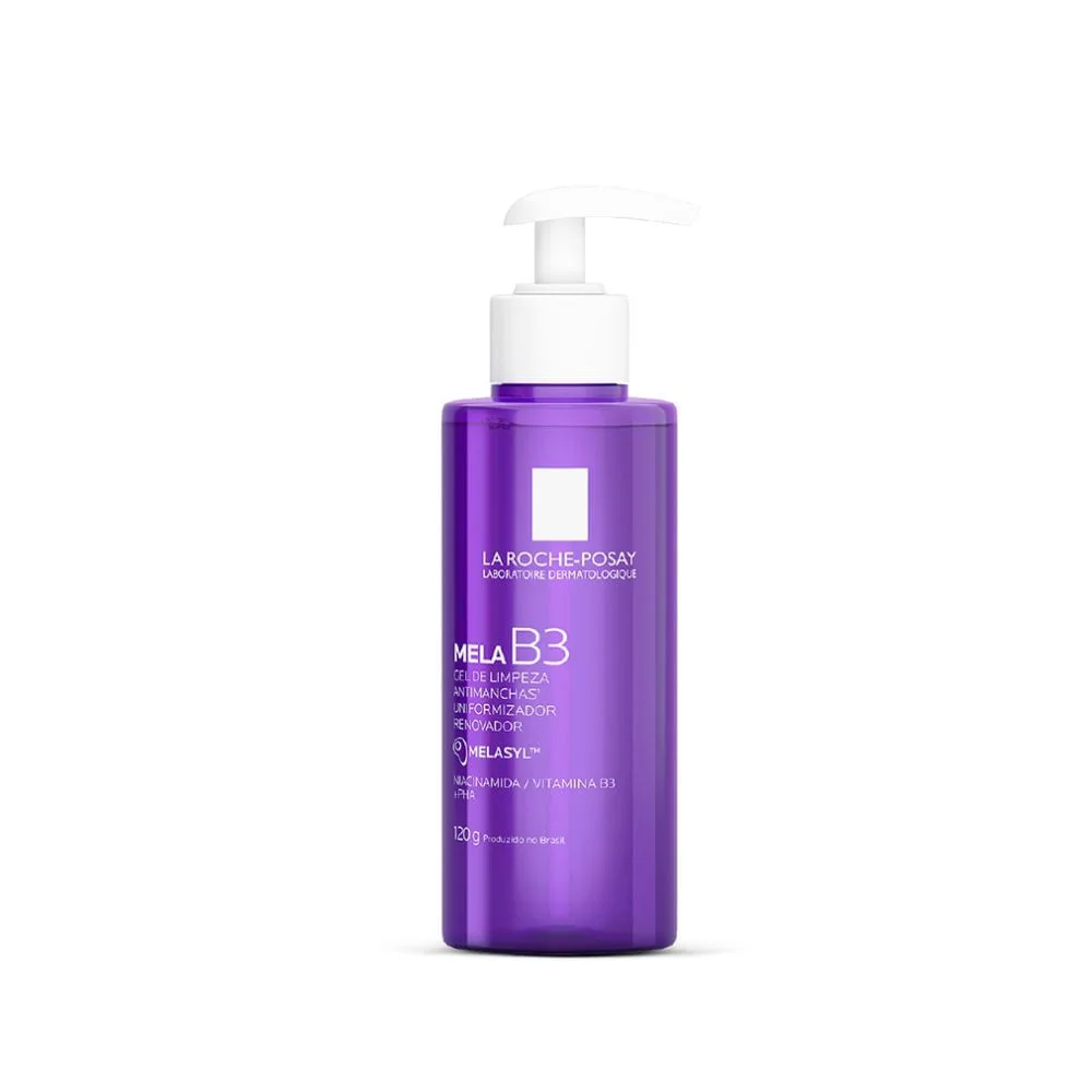 Kit La Roche-Posay Mela B3 e Anthelios Gel de Limpeza 120g + Hidratante Clareador 40ml + Protetor Solar Ultra Cover Cor 6.0 30g