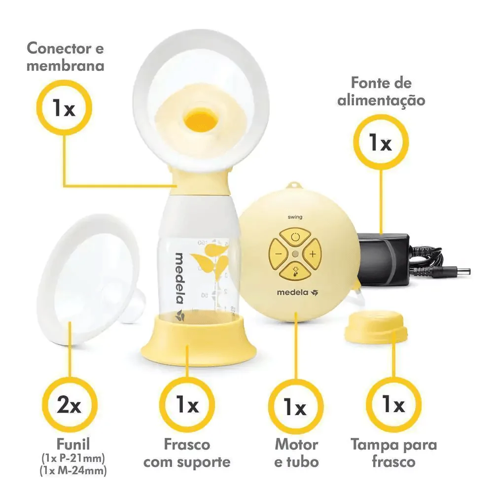 Bomba de Tirar Leite Medela Swing Flex Elétrica 1 Unidade