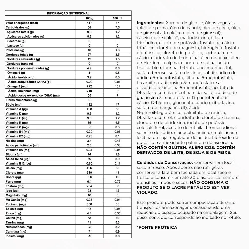 Fórmula Infantil Aptamil SL Sem Lactose de 0 a 3 anos 400g
