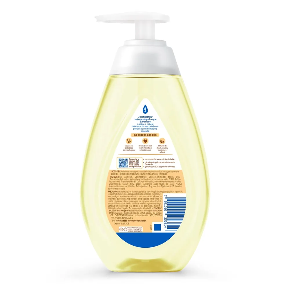 Sabonete Líquido Infantil Johnson's Baby Glicerina Camomila 400ml