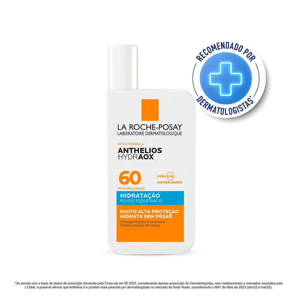 Protetor Solar Facial La Roche-Posay Anthelios Hydraox FPS60 Fluído Hidratante 40ml