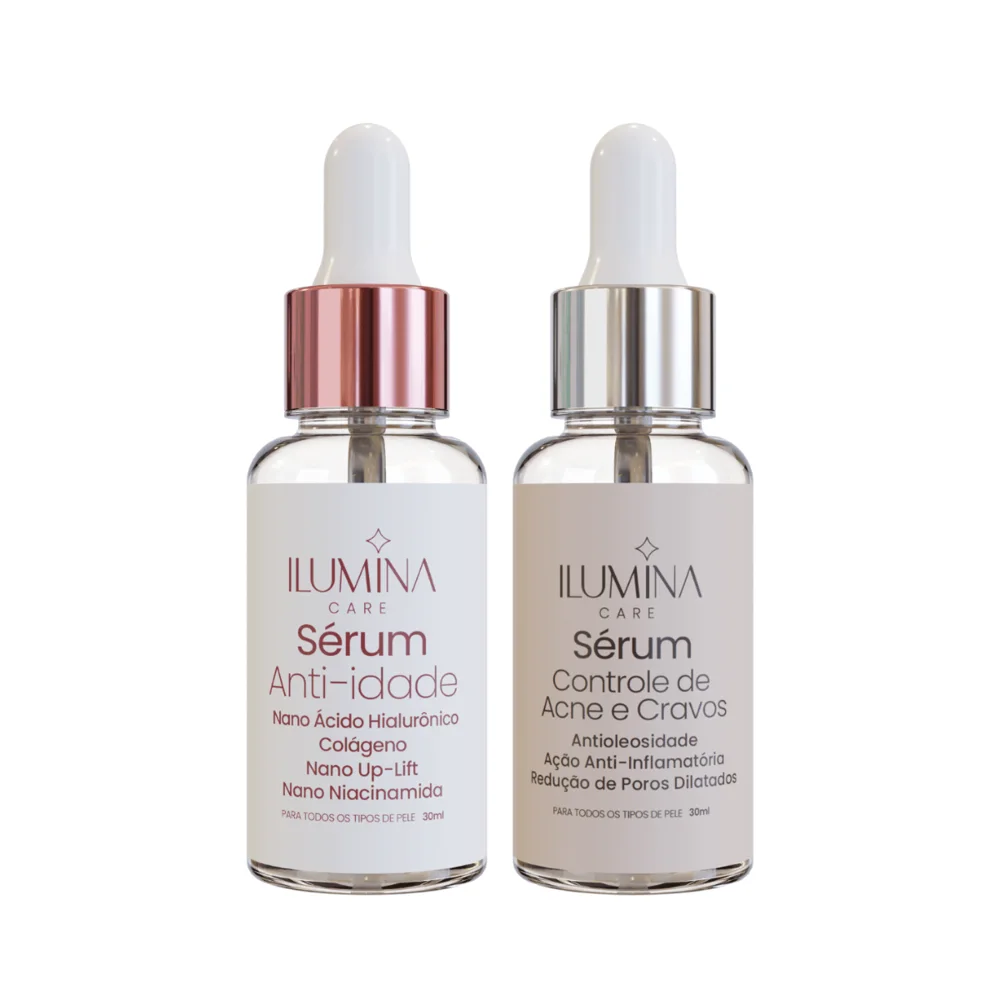 Kit Sérum Anti-idade + Sérum Antiacne Facial