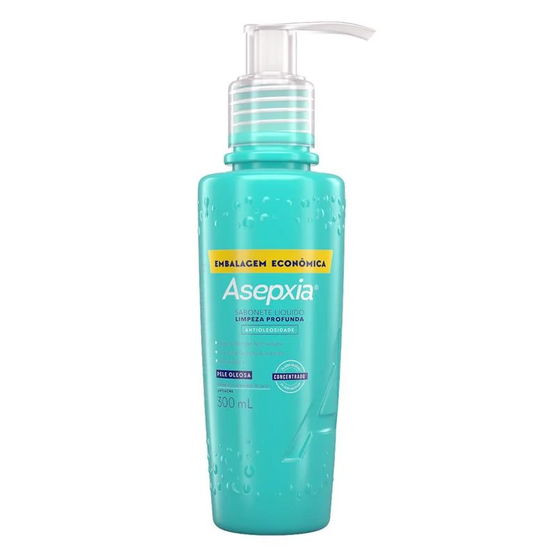Sabonete Líquido Facial Asepxia Limpeza Profunda Antioleosidade Ácido Salicílico 2% 300ml