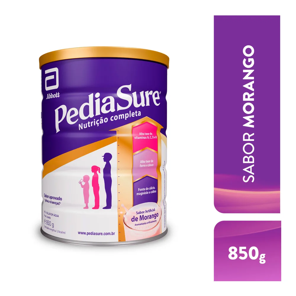 Suplemento Alimentar Infantil PediaSure Complete Sabor Chocolate +4 anos 850g
