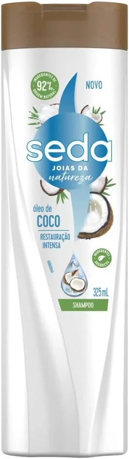 Shampoo Seda Joias da Natureza Óleo de Coco Restauração Intensa 325ml