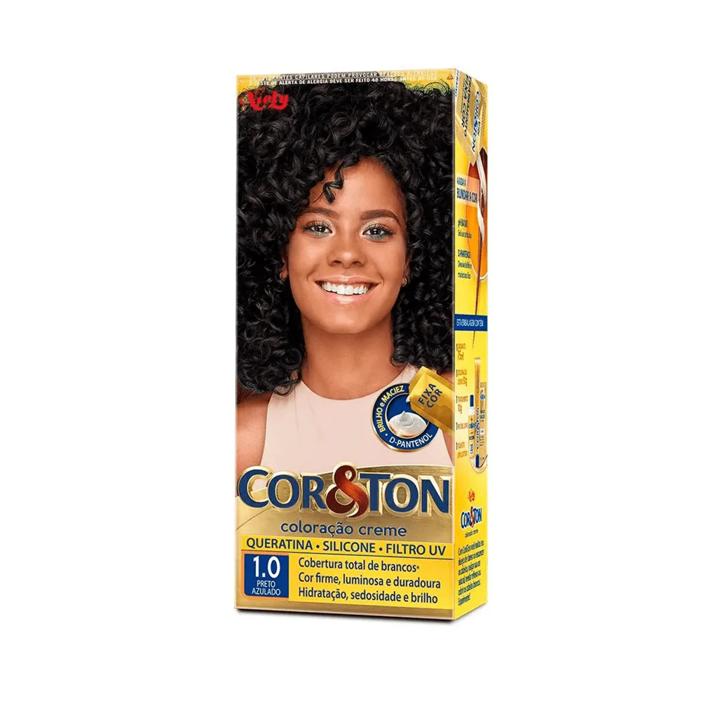 Coloração Niely Cor&Ton Preto Azulado 1.0