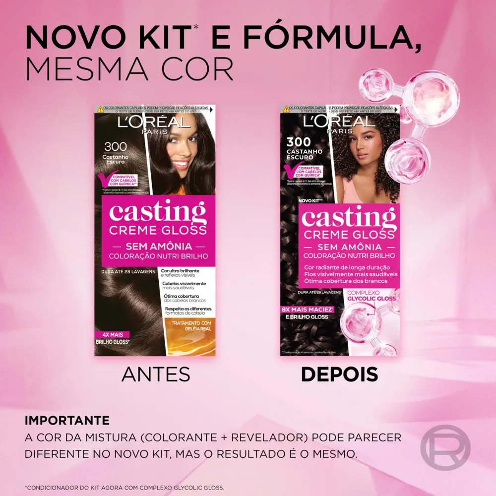 Coloração Casting Creme Gloss 300 Castanho escuro