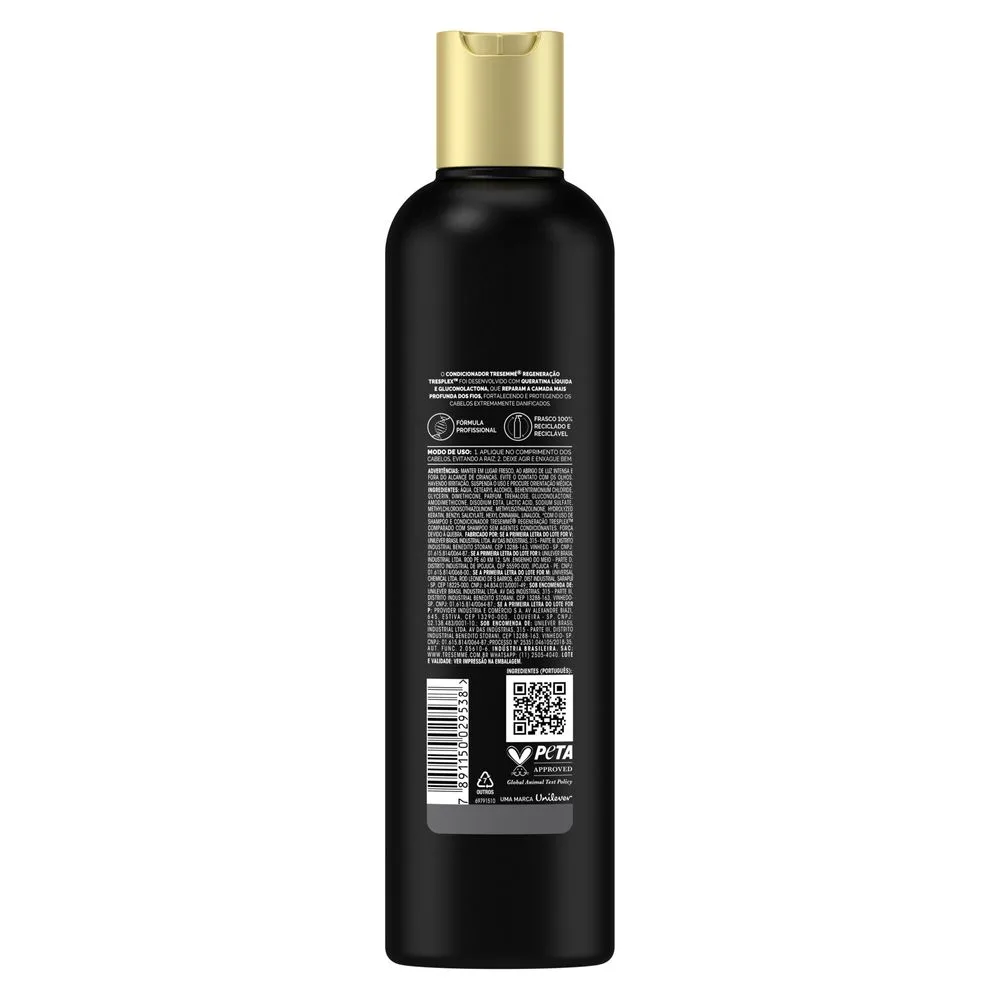 Condicionador TRESemmé TRESplex Regeneração Queratina e Gluconolactona 400ml