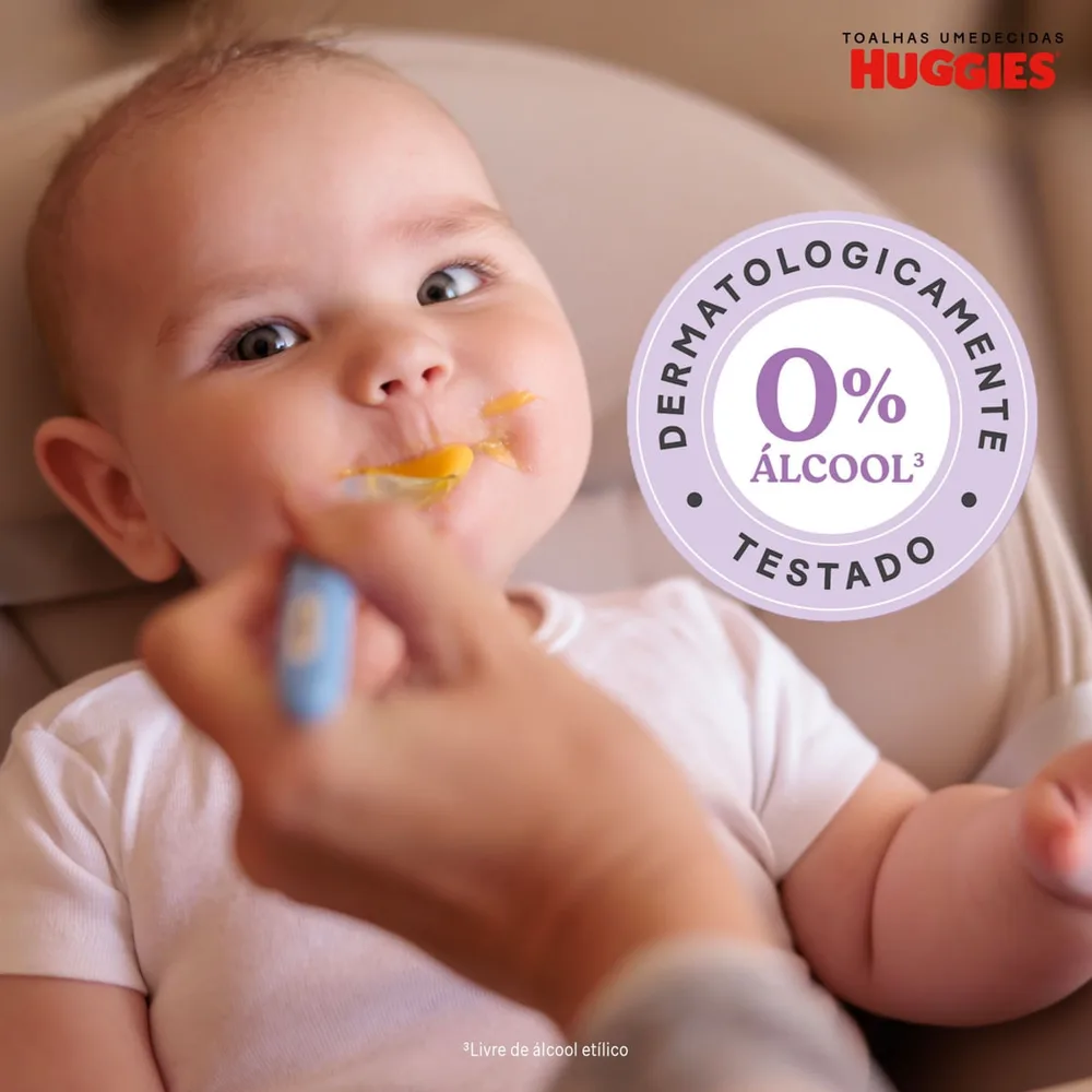 Lenços Umedecidos Huggies Rosto e Corpo Limpeza 4 x 48 Un