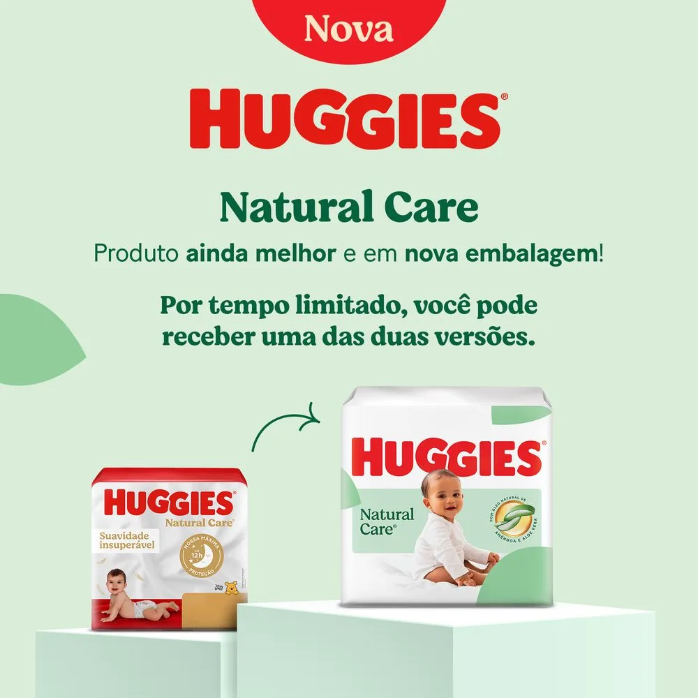 Huggies Fralda Descartável Premium Natural Care P - 36 Un