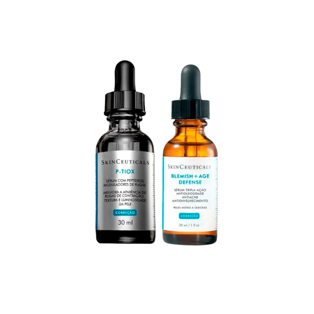 Kit SkinCeuticals Sérum Blemish + Age Defense 30ml + Sérum -Tiox 30ml