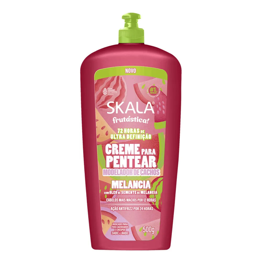Creme Para Pentear Skala Modelador De Cachos Frutástica! Melancia 500g