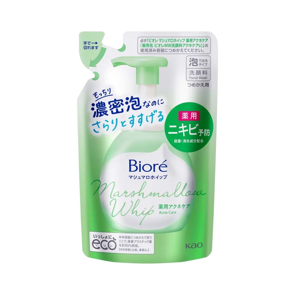 Sabonete Facial Bioré Marshmallow Whip Facial Acne Care Refil 130ml