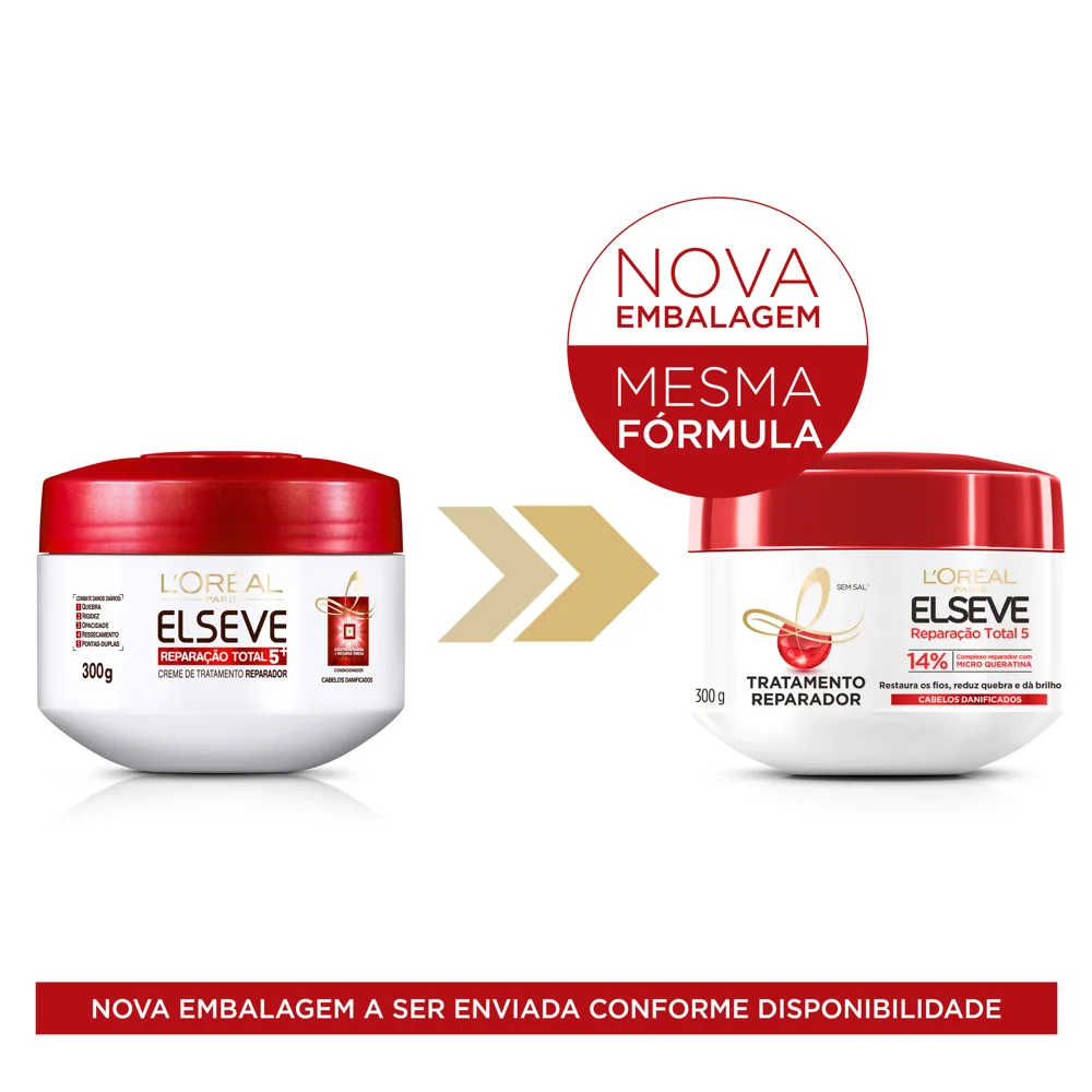 Creme de Tratamento Capilar Elseve Reparação Total 5 Reparador 300g