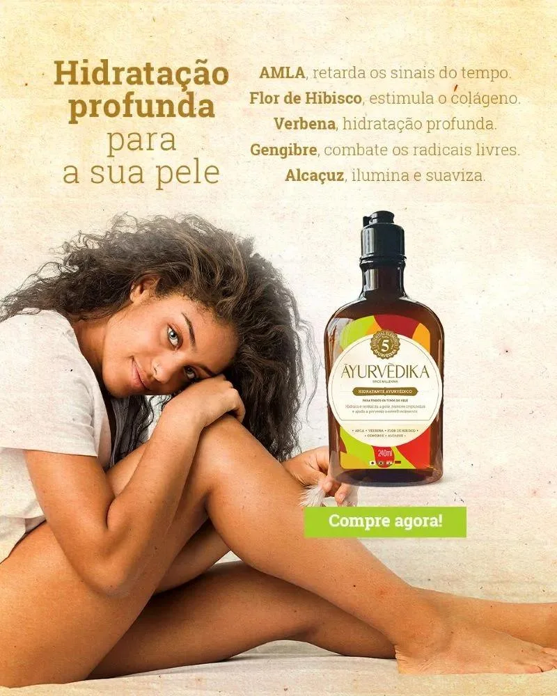 Creme Hidratante Ayurvédico Hidratação e Nutrição Natural