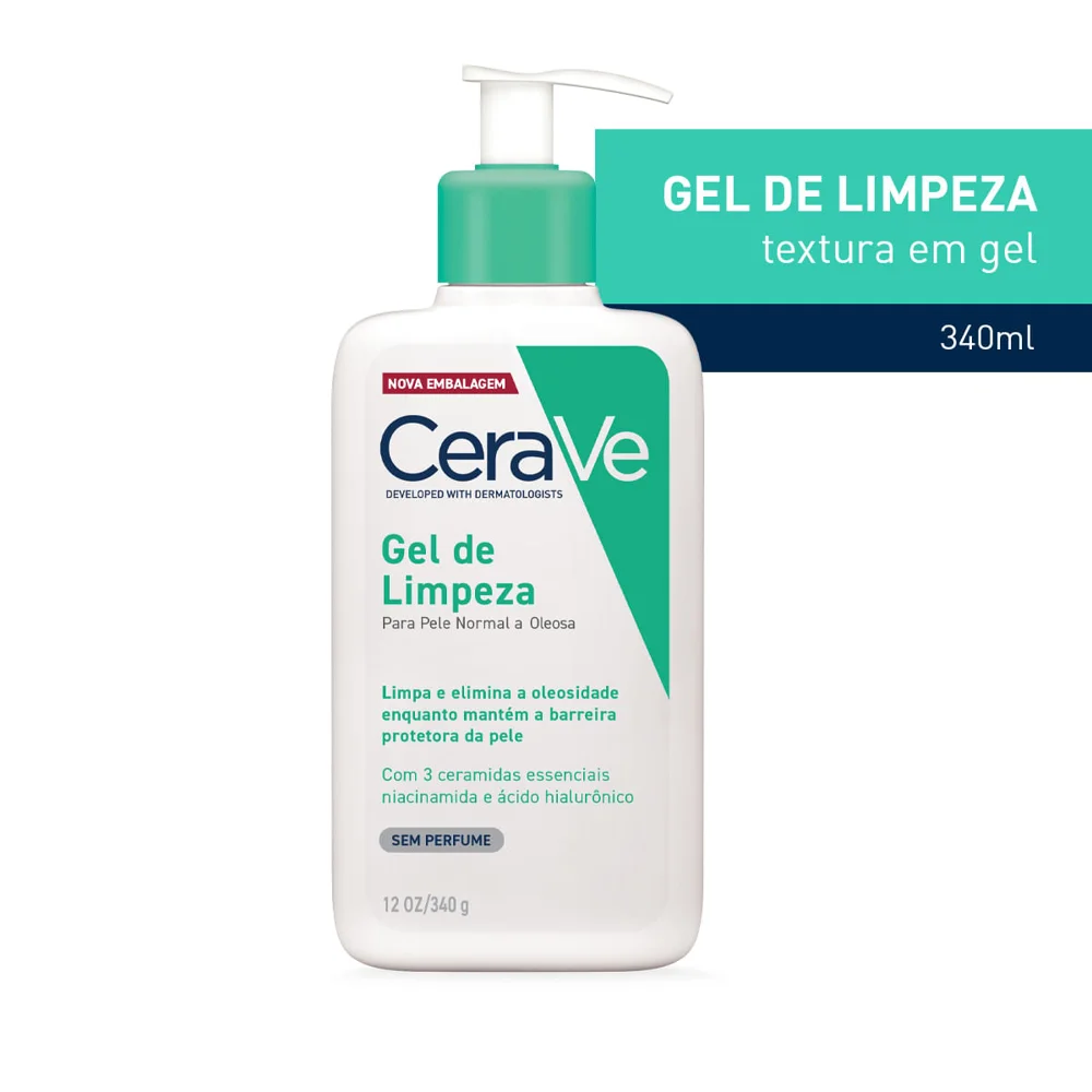 Gel de Limpeza Facial CeraVe Sem Fragrância 340g