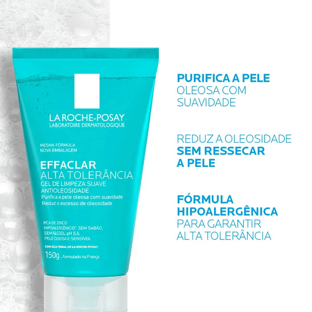 Gel de Limpeza Facial La Roche-Posay Effaclar Alta Tolerância 150g