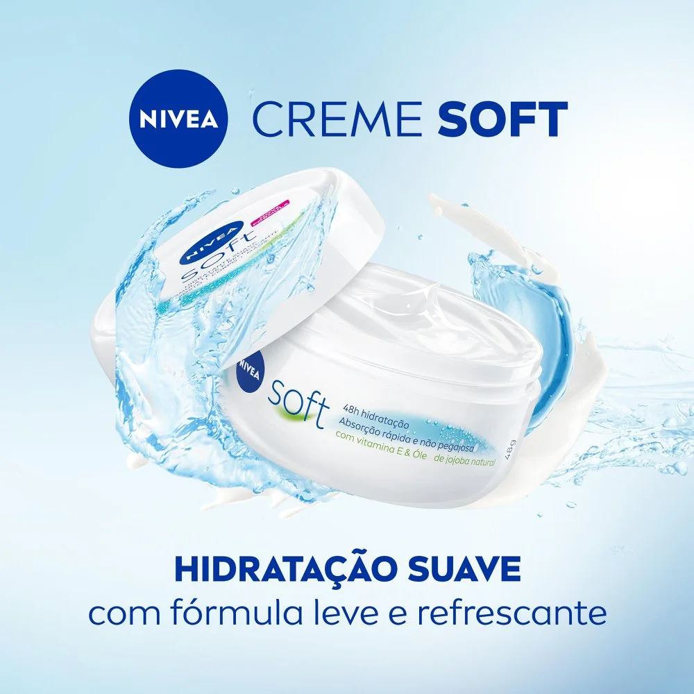 Creme Corporal Nivea Soft Hidratante Textura Leve 48g