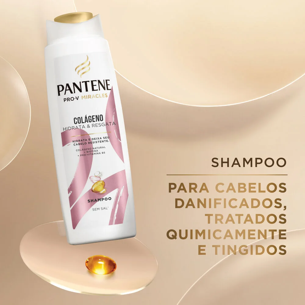 Shampoo Pantene Pro-V Miracles Colágeno Hidrata & Resgata 300ml