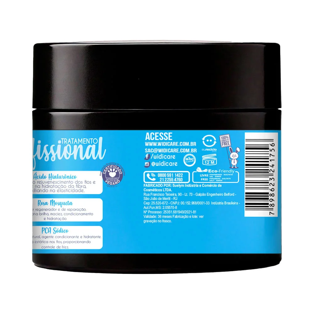 Widi Care - Super Poderosas Hidratação Ação Condicionante - Máscara Capilar - 300g