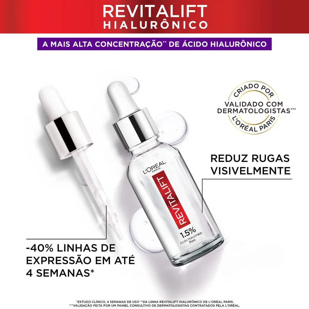 Sérum L'Oréal Paris Revitalift Hialurônico Preenchedor Anti Idade 15ml