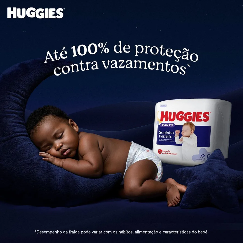 Fralda Descartável Infantil Pants Huggies Soninho Perfeito Xxxg 22 Unidades