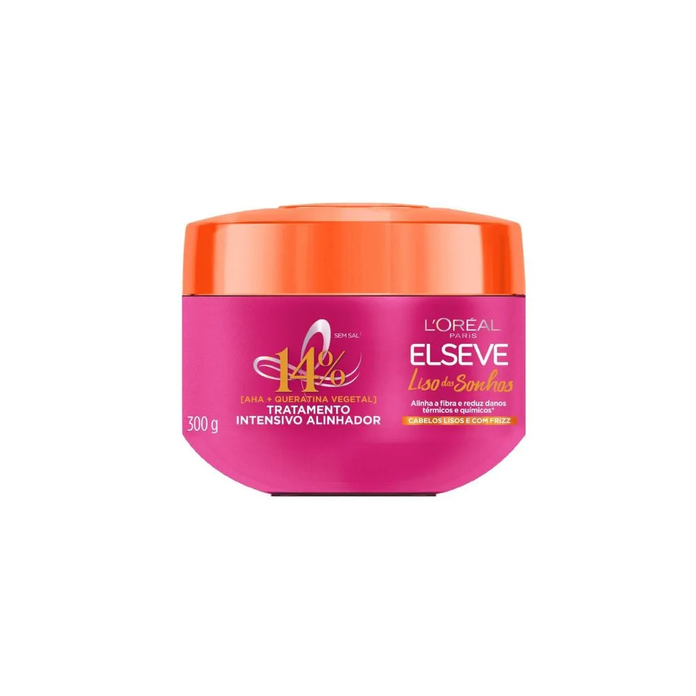 Creme de Tratamento Capilar Elseve Liso dos Sonhos Intensivo Alinhador 300g