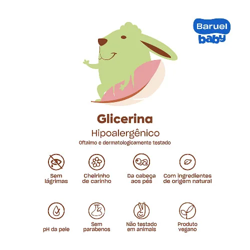 Sabonete Líquido Infantil Baruel Baby Glicerina 400ml