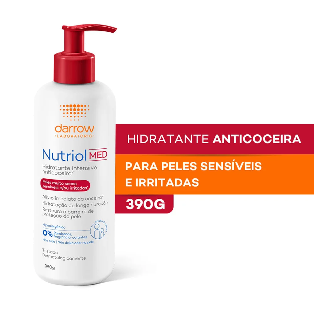 Loção Corporal Nutriol Med Hidratante Intensiva Anticoceira 390g