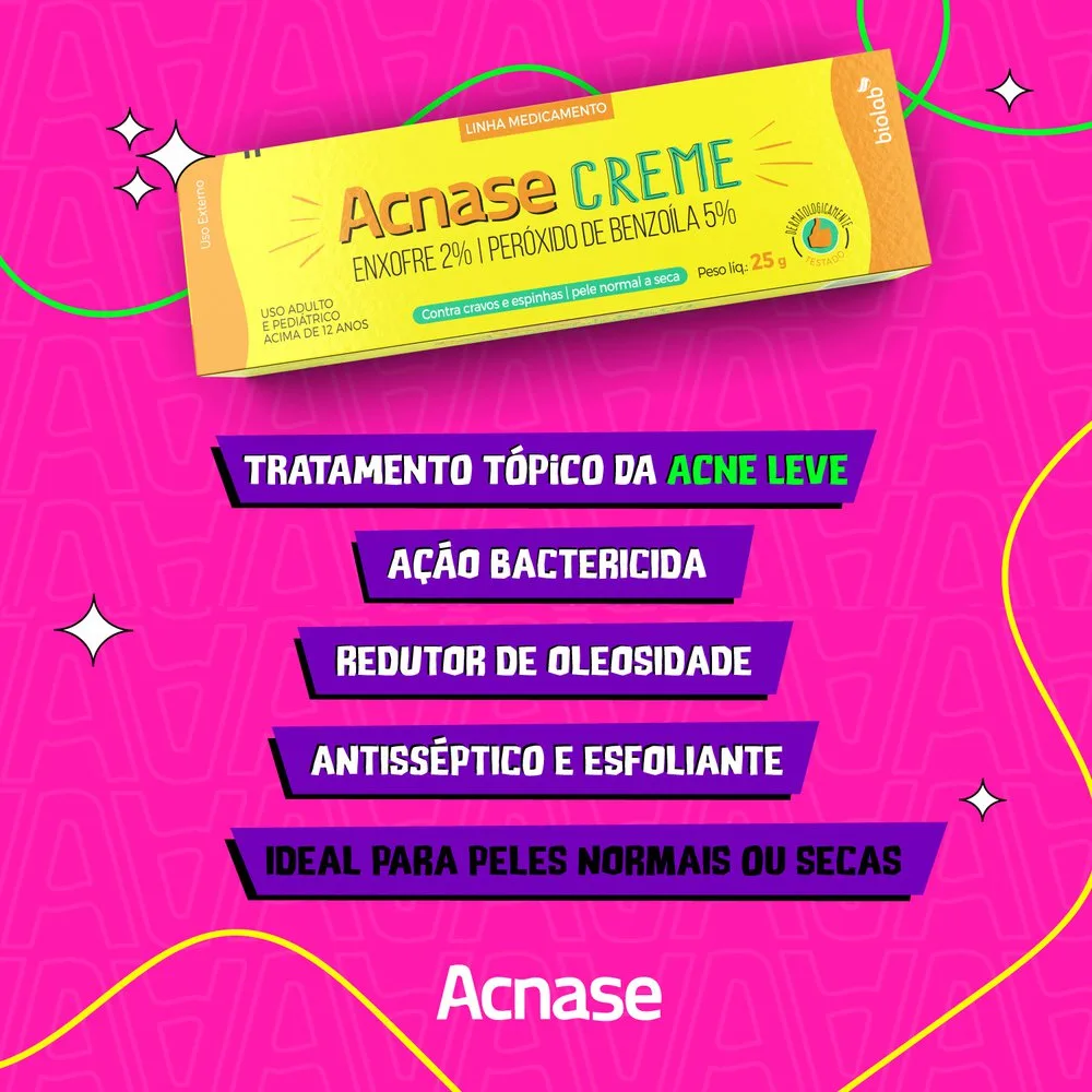 Creme Facial Acnase 25g