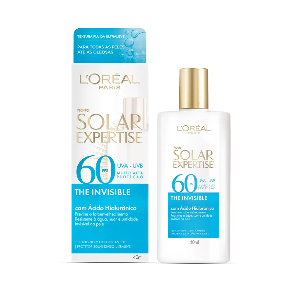 Protetor Solar Facial Solar Expertise The Invisible FPS60 40ml