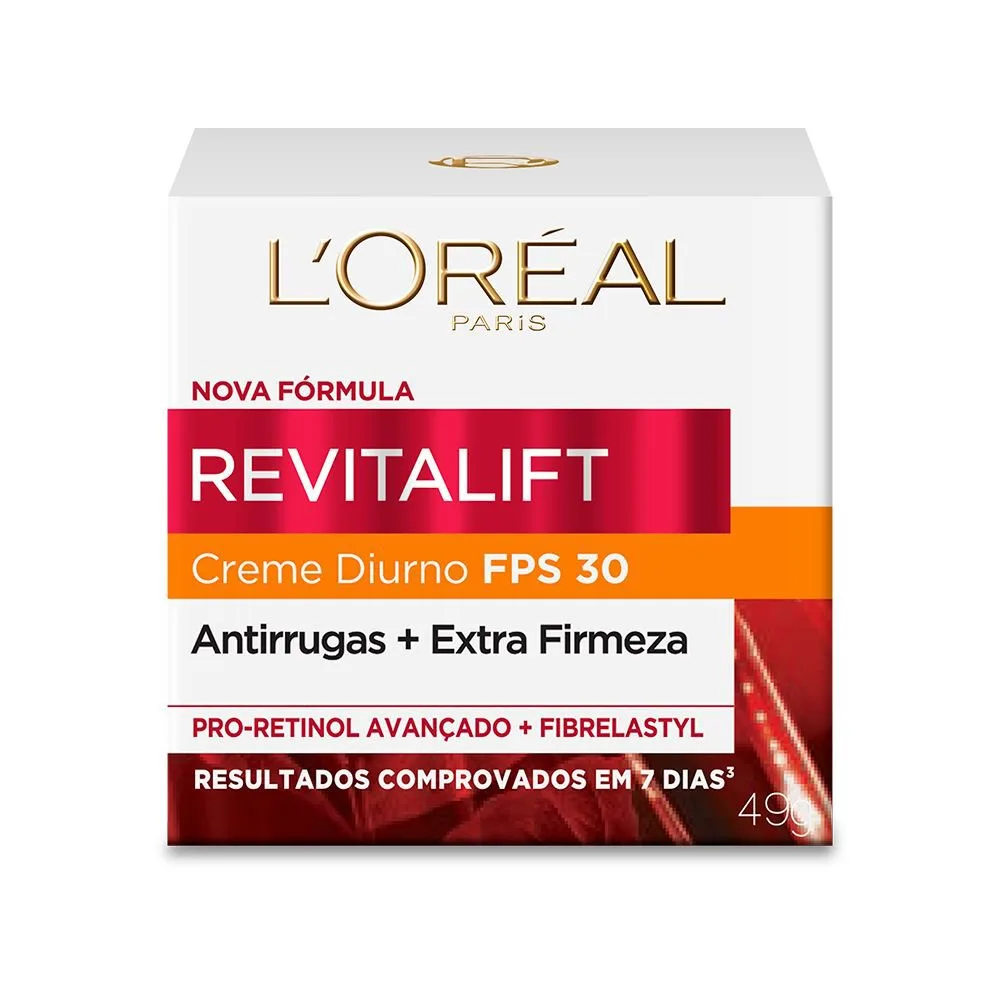 Creme Facial L’Oréal Paris Revitalift Anti Idade Pro Retinol Diurno FPS 30 49g