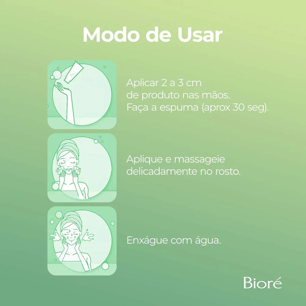 Sabonete Líquido Facial Bioré Wash Acne Care Pele Acneica 130g