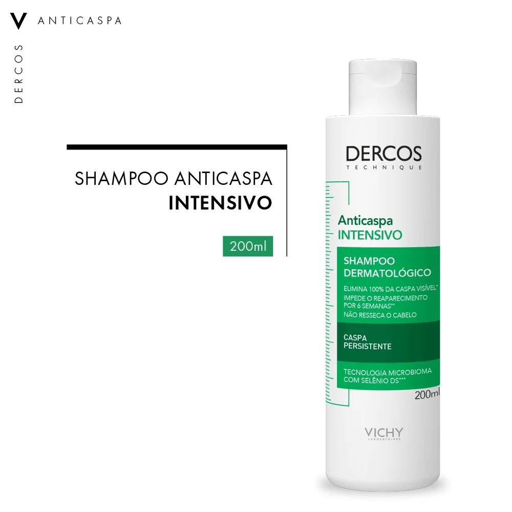 Shampoo Anticaspa Dercos Intensivo Vichy 200ml