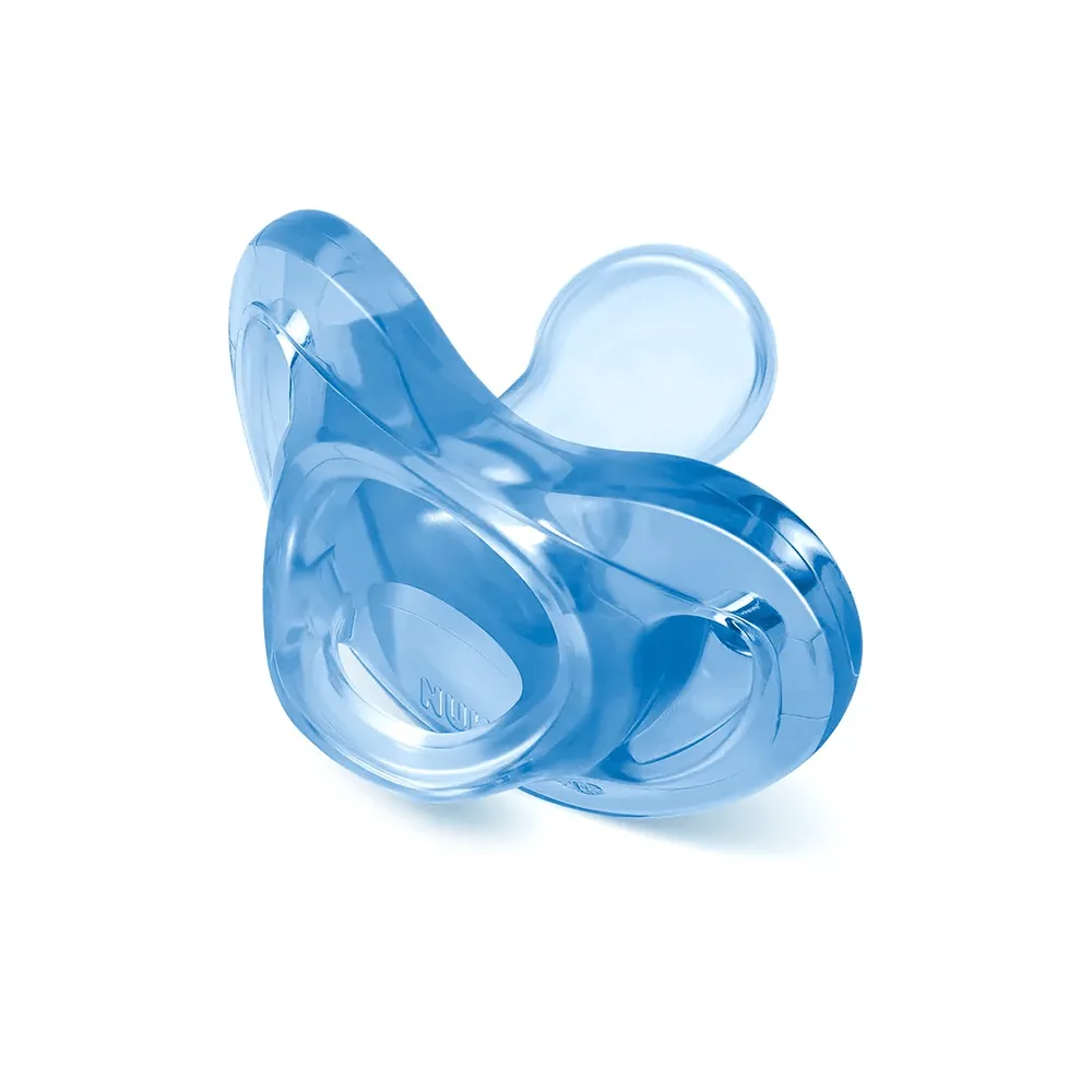 Chupeta NUK Sensitive Soft Original Shape +6 meses 100% Silicone Azul Tamanho 2 1 Unidade