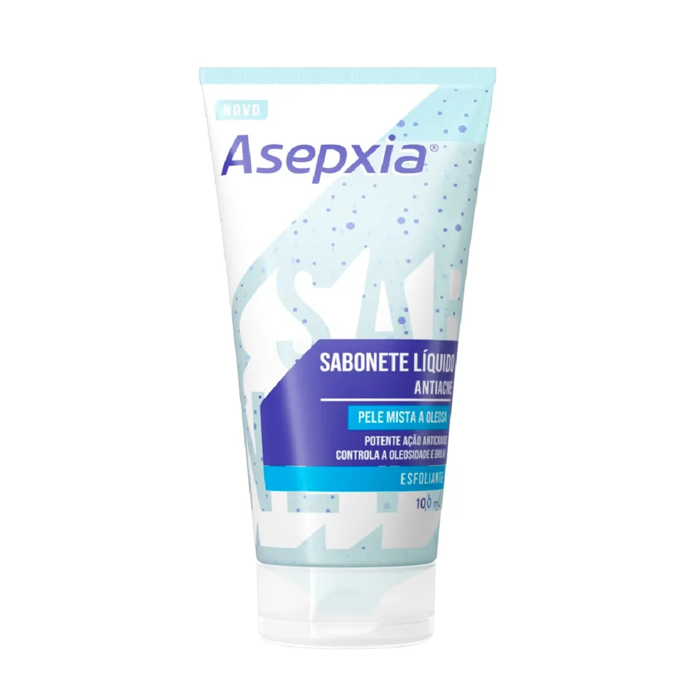 Sabonete Líquido Facial Asepxia Esfoliante Antiacne 100ml