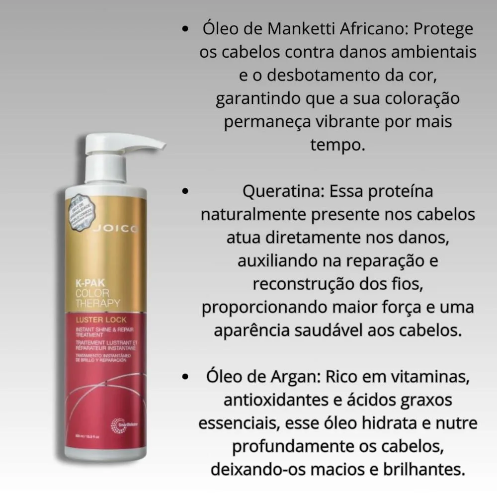 Joico - K-PAK Color Therapy Luster Lock Smart Release - Máscara Capilar - 500ml